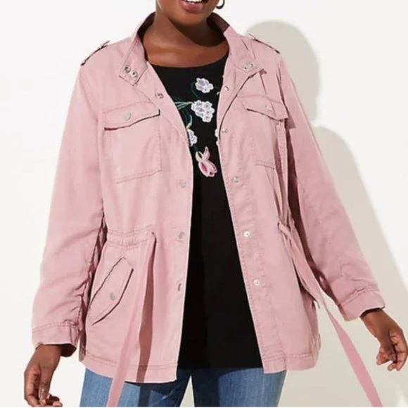 LOFT Dusty Pink 100% Lyocell Utility Jacket - Picture 8 of 8